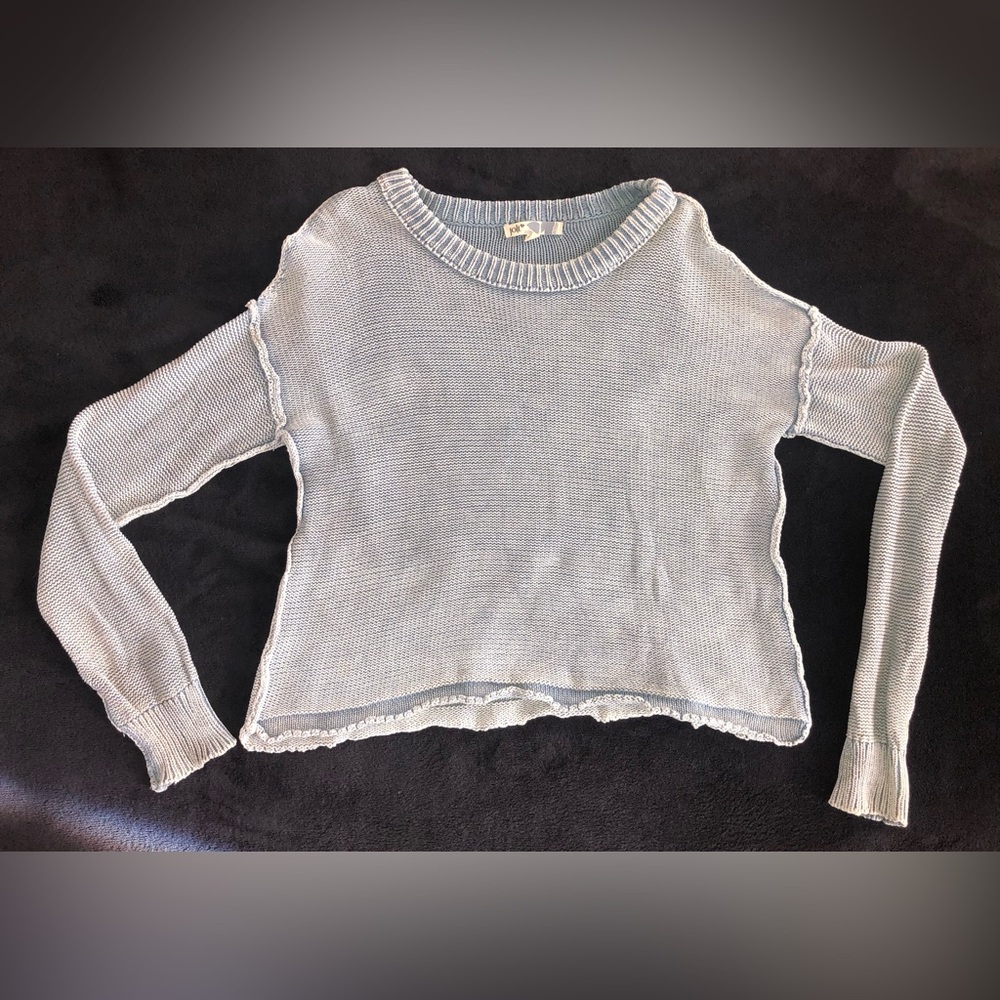 Jolt Inside Out Blue Sweater 100% Cotton S